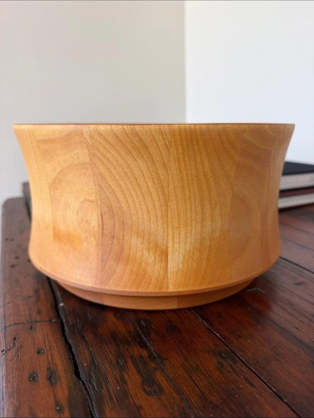 Williams Sonoma John McLeod Light Wood Serving Bowl with Natural Grain.